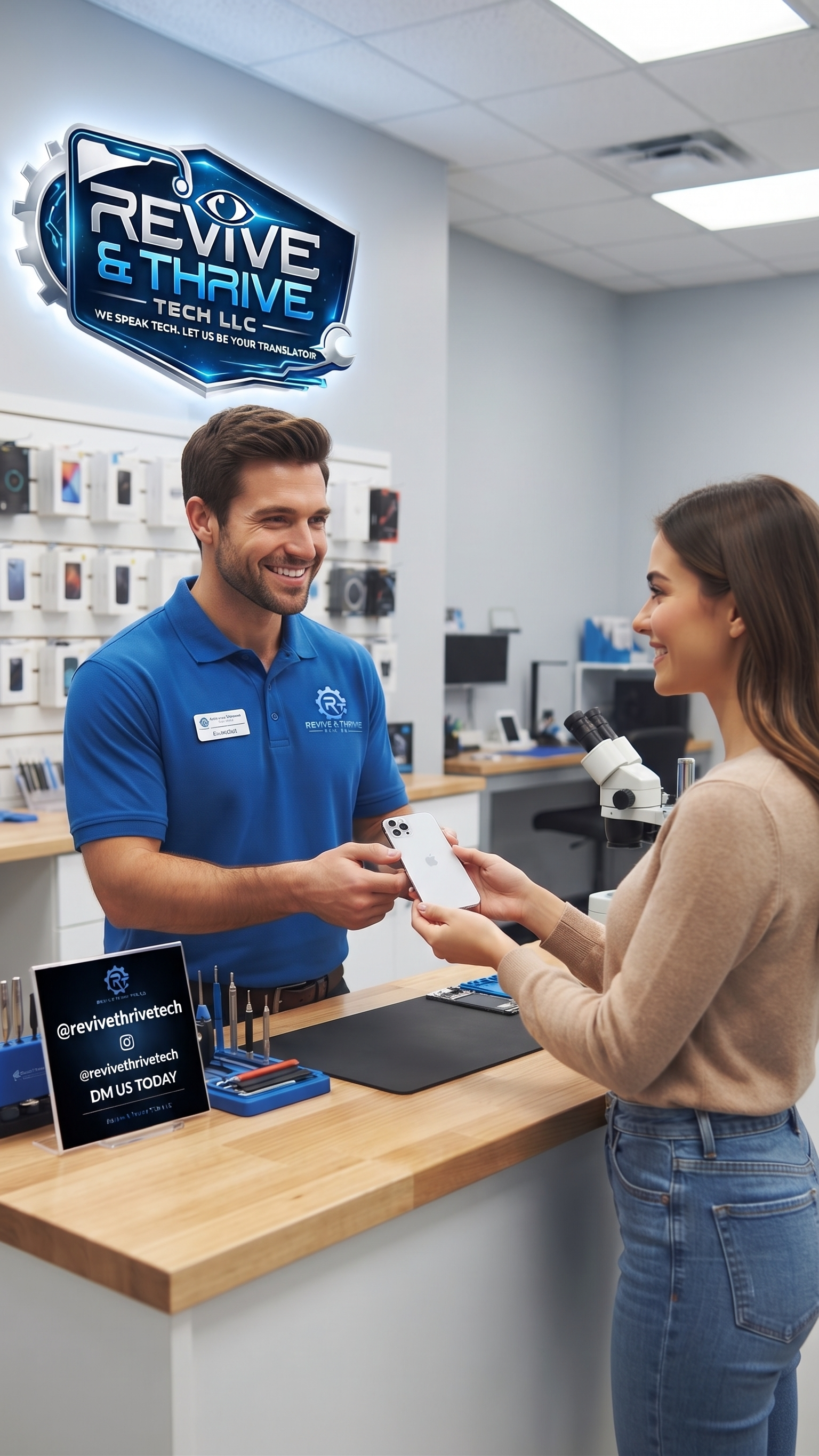 Customer service at Revive and Thrive Tech